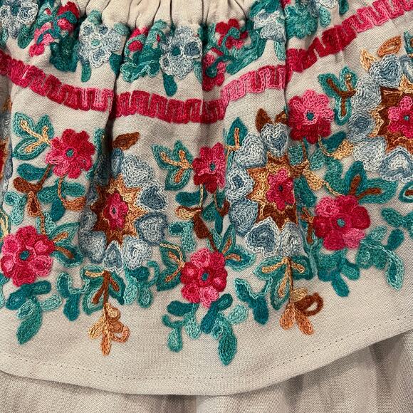 NWT Altar'd State Grey Ashton Embroidered Fiesta Dress - SIZE LARGE - Picture 5 of 9